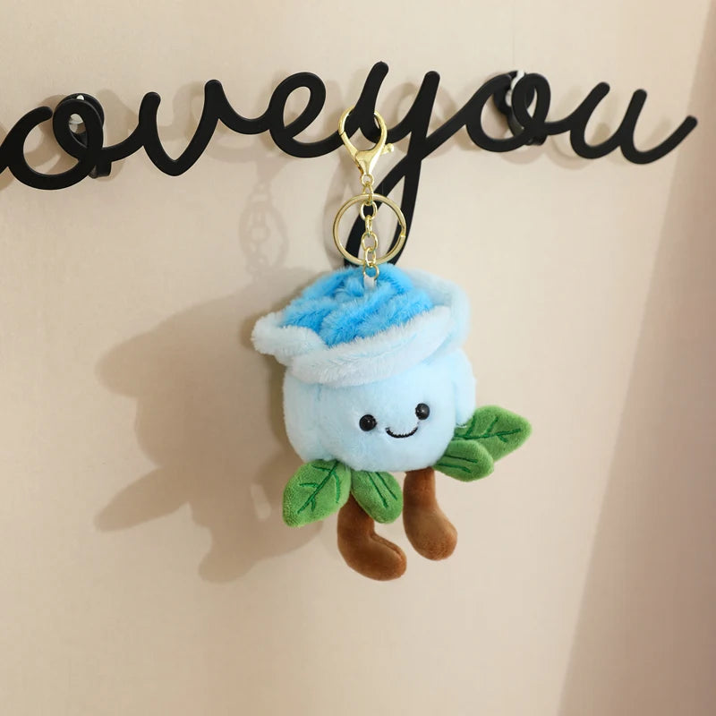 Rosebud Plushie Keychain