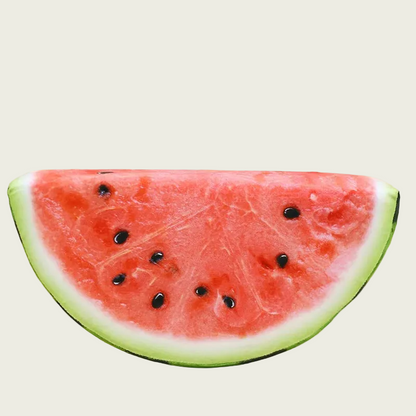 Half Watermelon Slice Printed Fruit Pillow