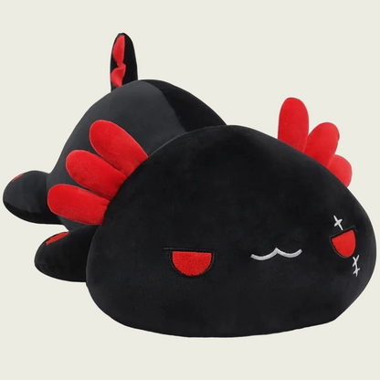 Mischievous Black Axolotl Plushie