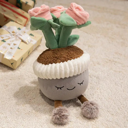 Rose Potted Plushie Plant