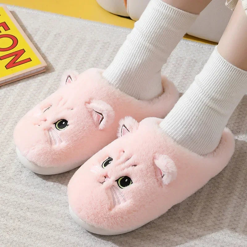 Cat Plush Slippers