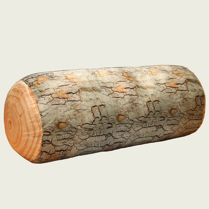 Red Pine Tree Wooden Log Plush