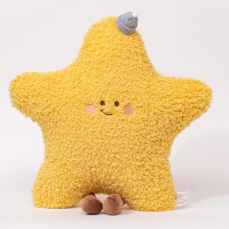 Smiling Star with Gray Beanie Plushie