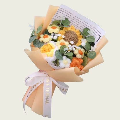 Yellow Rose / Orange Tulip / Sunflower Plush Florist