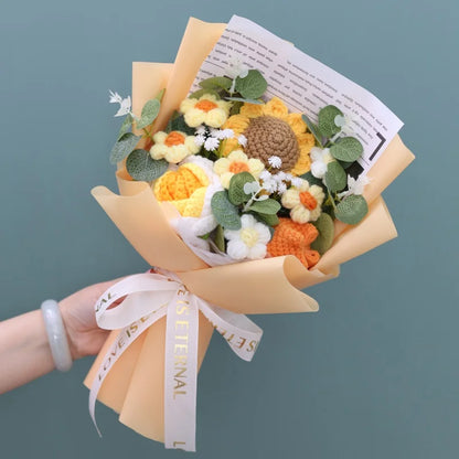 Yellow Rose / Orange Tulip / Sunflower Plush Florist