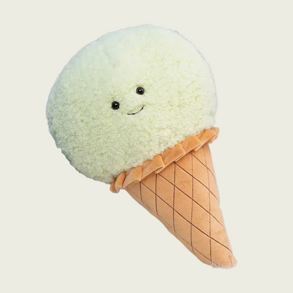 Matcha Ice Cream Scoop on a Cone