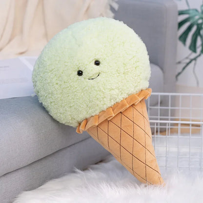 Matcha Ice Cream Scoop on a Cone