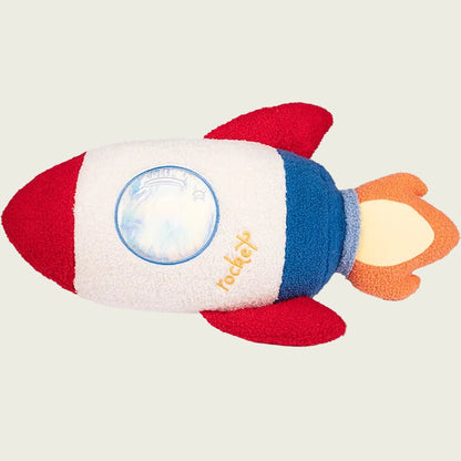 Rocket Plush Toy with Exhaust Flames