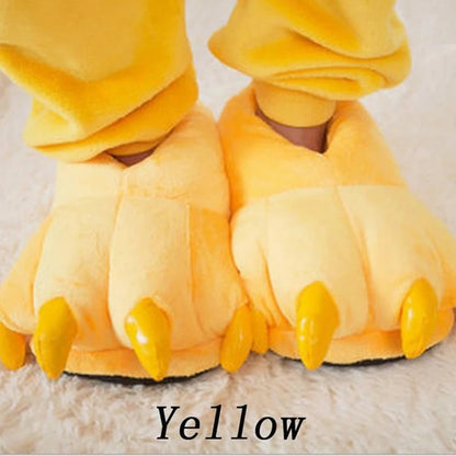 Monster Animal Claw Plush Slippers