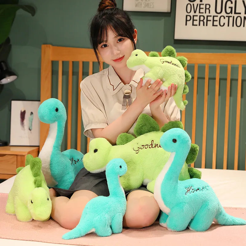 Pickle Green Baby Triceratops Stuffed Animal