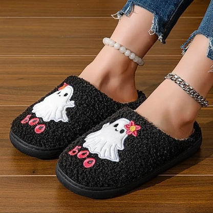 Ghost Boo Plush Slippers