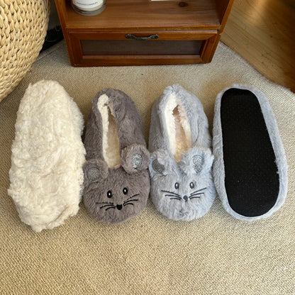 Mouse Plush Slippers