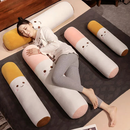 Smiley Cigarette Plush Body Pillow