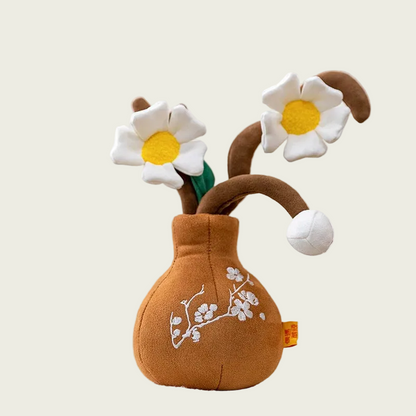 Daisy in Brown Vase