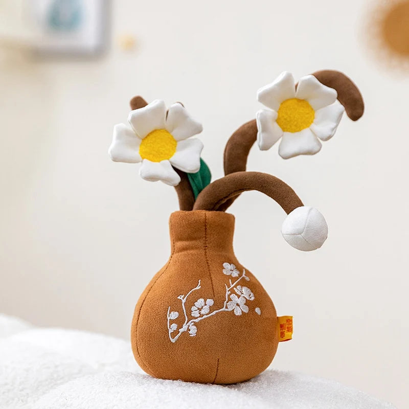 Daisy in Brown Vase