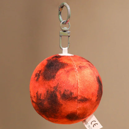 Micro Mars Planet Plush Keychain