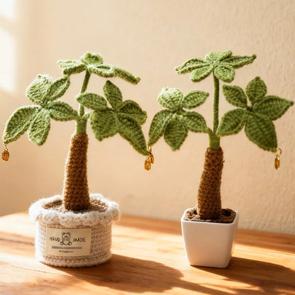 Mini Palm Tree Crocheted Plushie