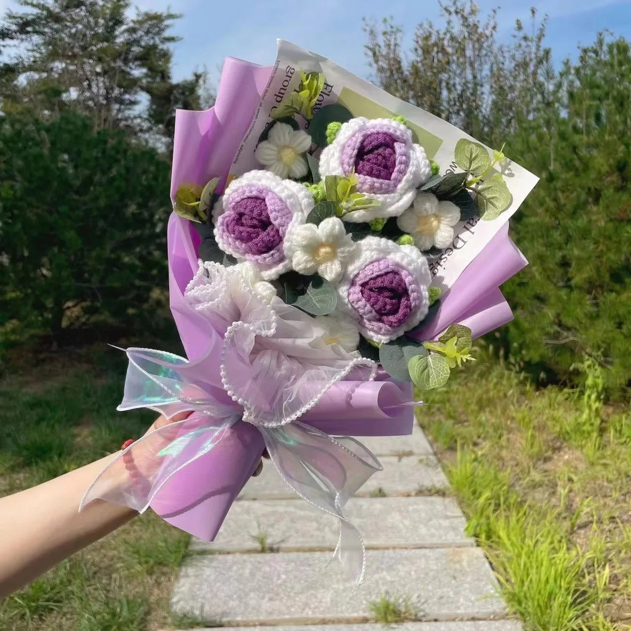 Purple Roses Plush Florist