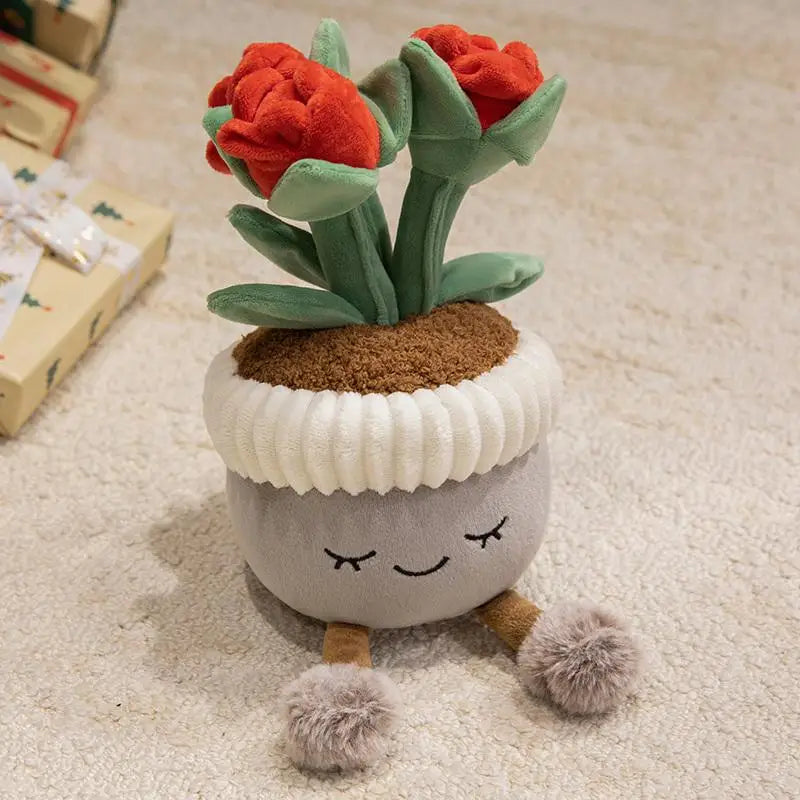 Rose Potted Plushie Plant