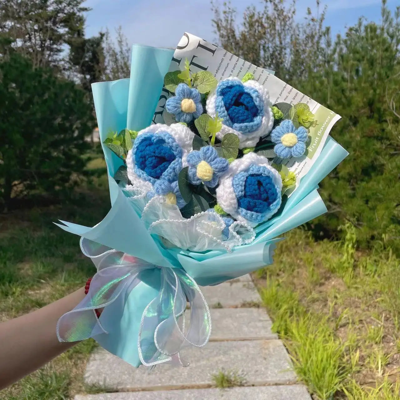 Blue Roses Plush Florist