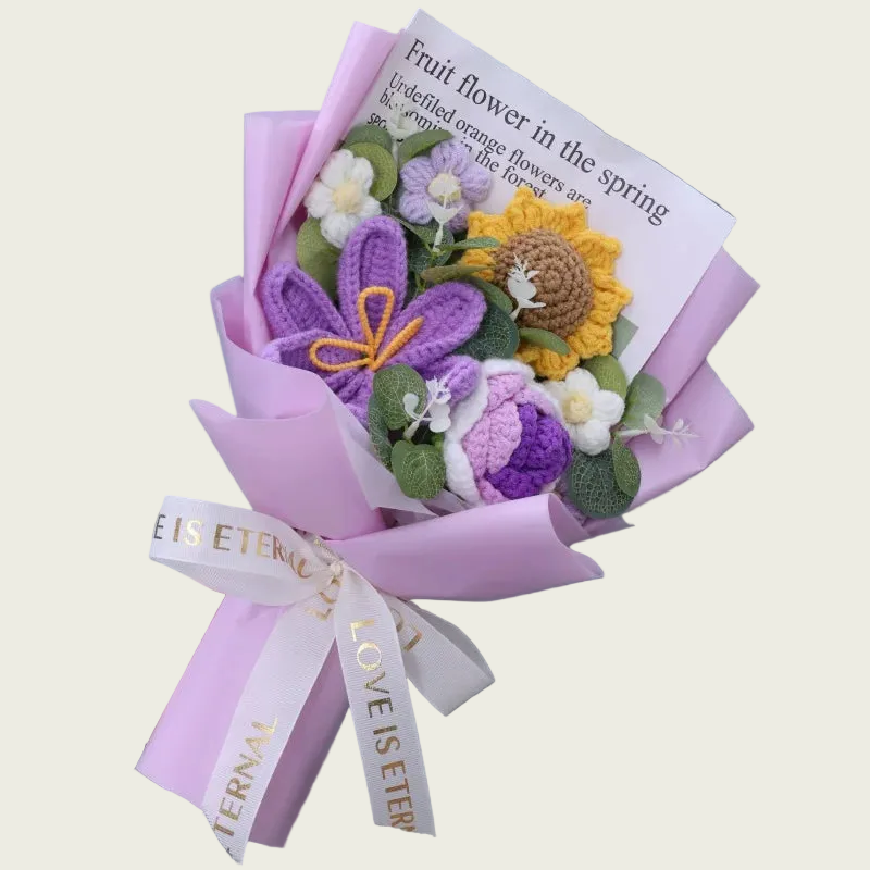 Purple Hibiscus / Purple Rose / Sunflower Plush Florist