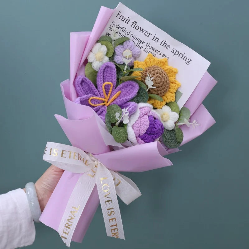Purple Hibiscus / Purple Rose / Sunflower Plush Florist