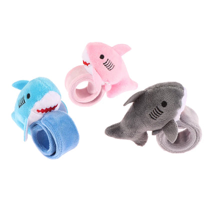 Shark Plushie Snap Bracelet 9" Wristband Stuffed Animal