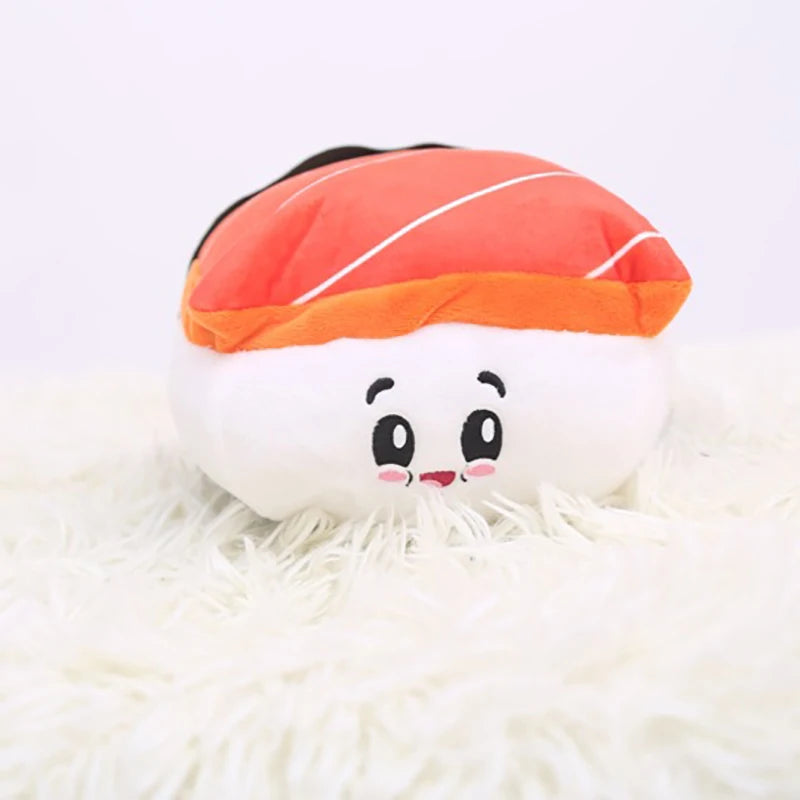 Salmon Nigiri with Seaweed Plushie Cushion