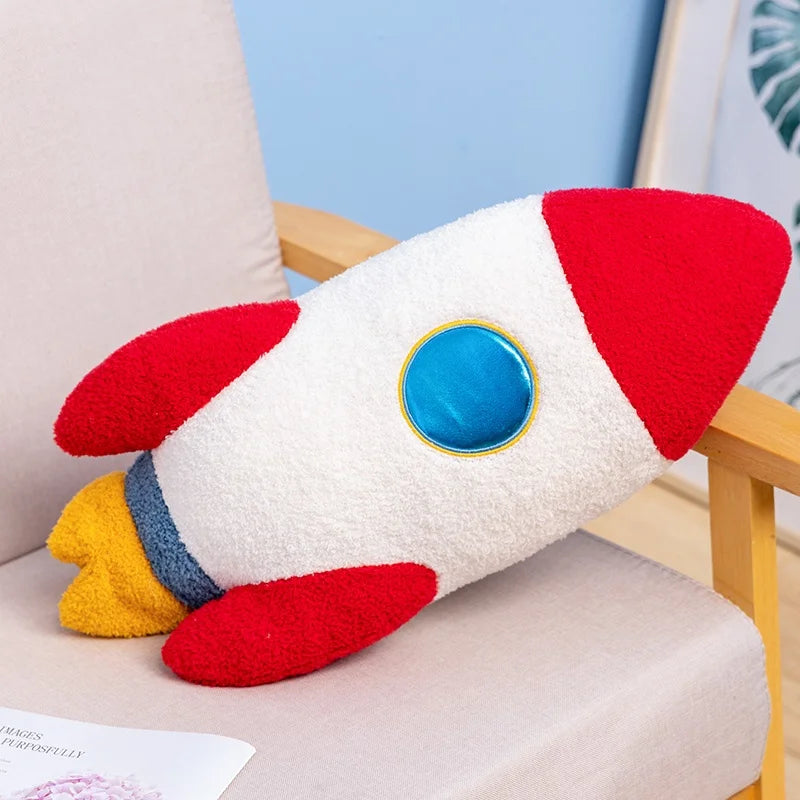 Cartoon Rocketship Plush Toy