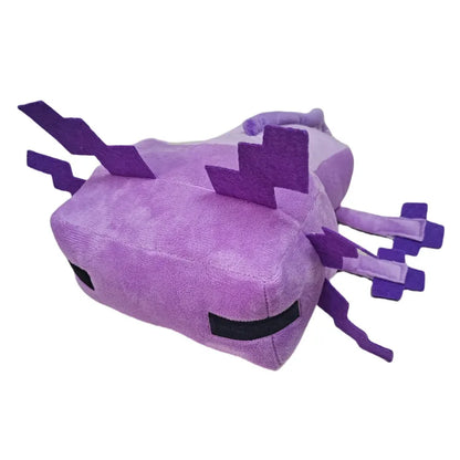 Digital Axolotl Plushie Pixel Stuffed Animal