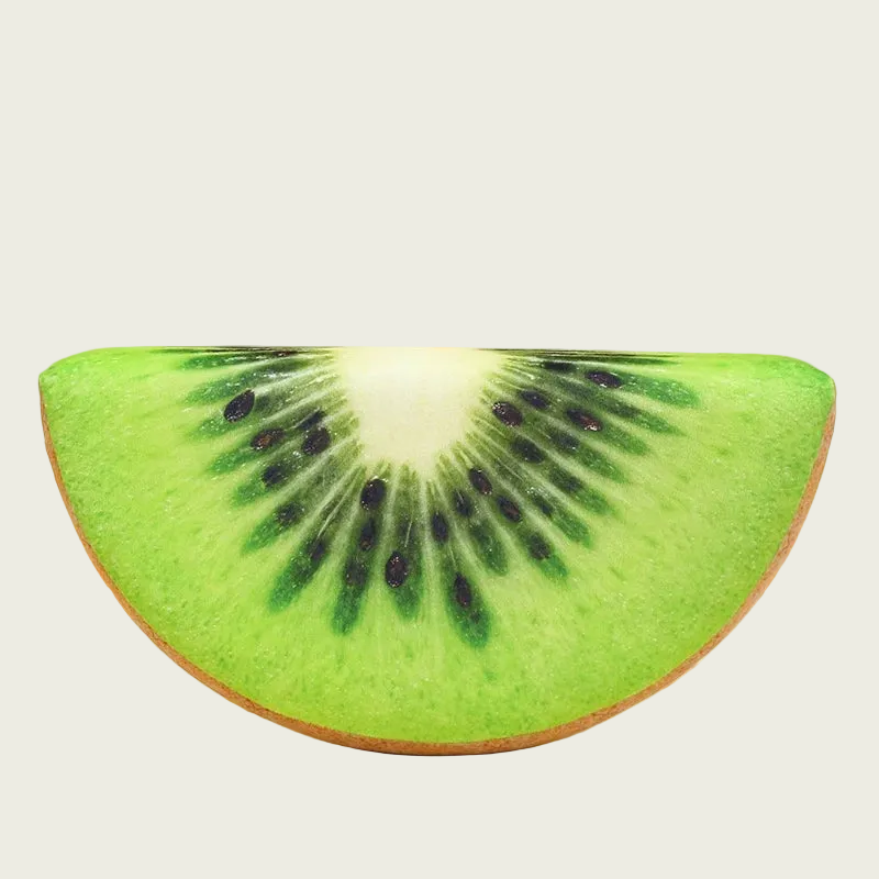 Half Kiwi Slice Printed Fruit Pillow