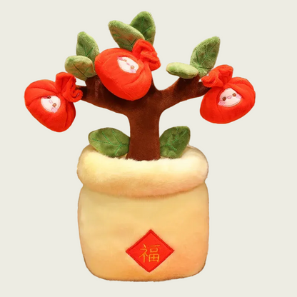 Red Charm Bag Fortune & Health Plushie Tree