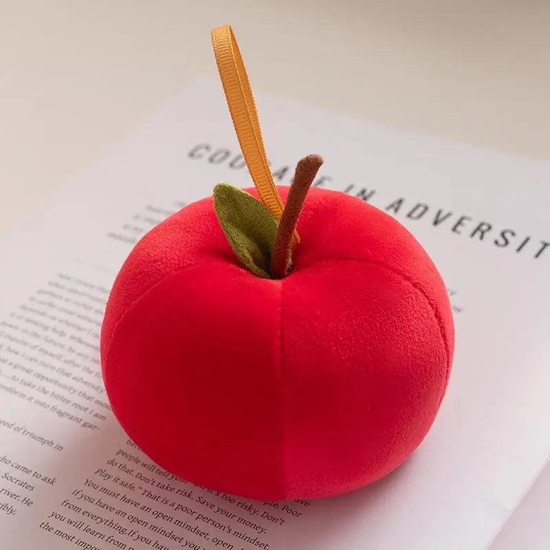 Mini Apple Plush Christmas Ornament