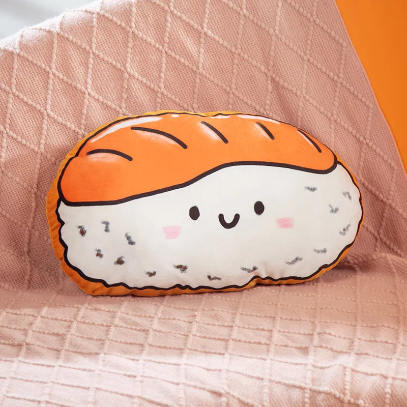 Salmon Nigiri Printed Sushi Plushie Pillow