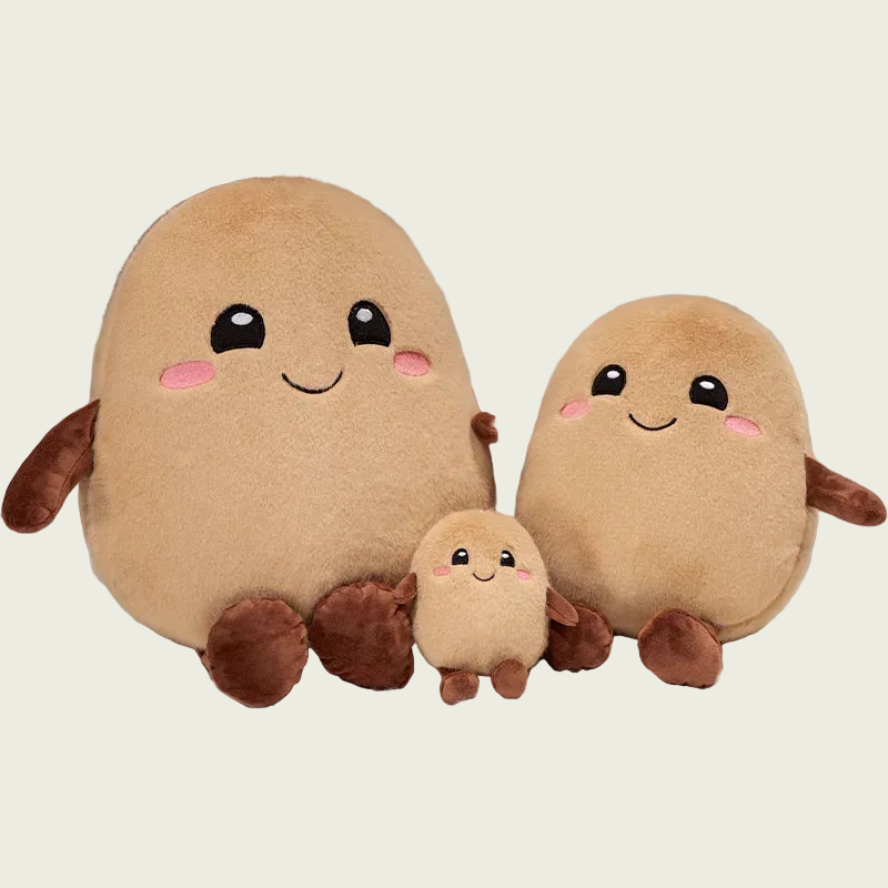 Smiling Potato Plushie Family