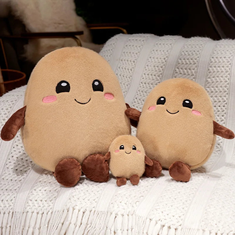 Smiling Potato Plushie Family