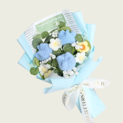 Baby Blue Tulips Plush Florist