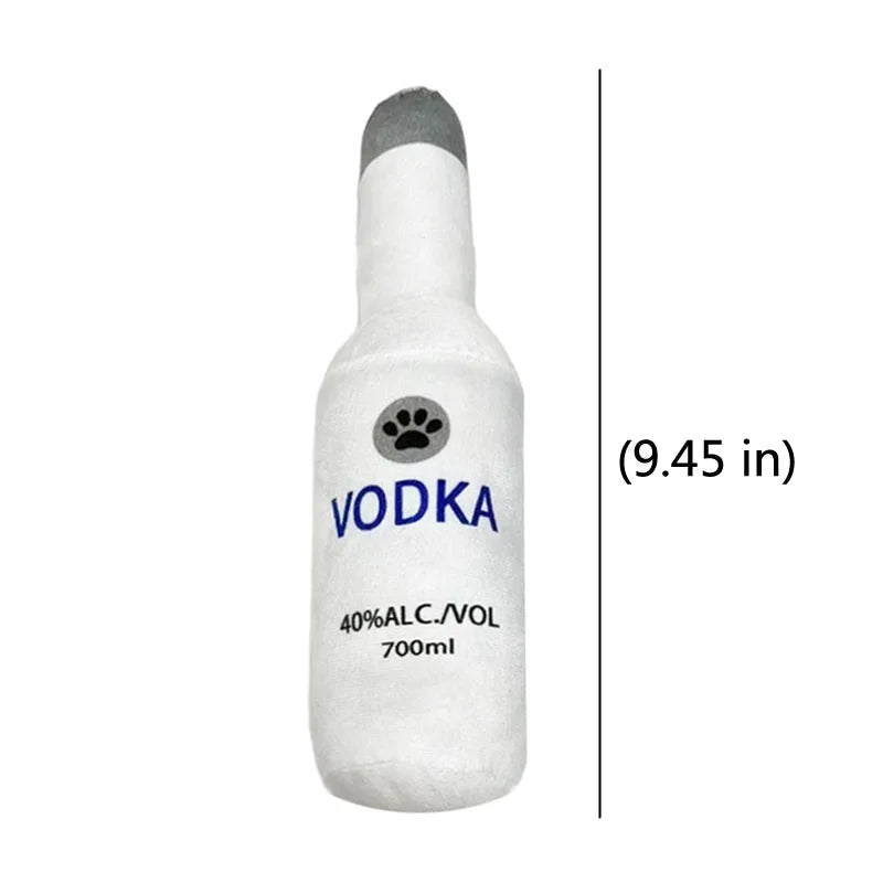 Vodka Dog Plushie Squeaker Toy