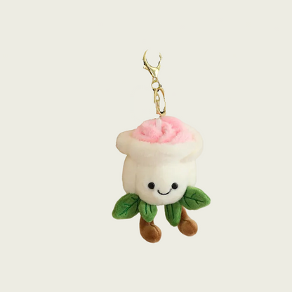 Rosebud Plushie Keychain