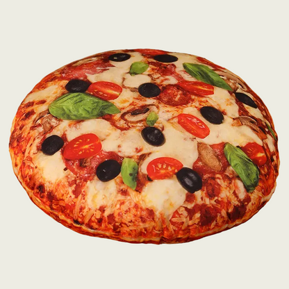 Veggie-Caprese Pizza Plush Cushion