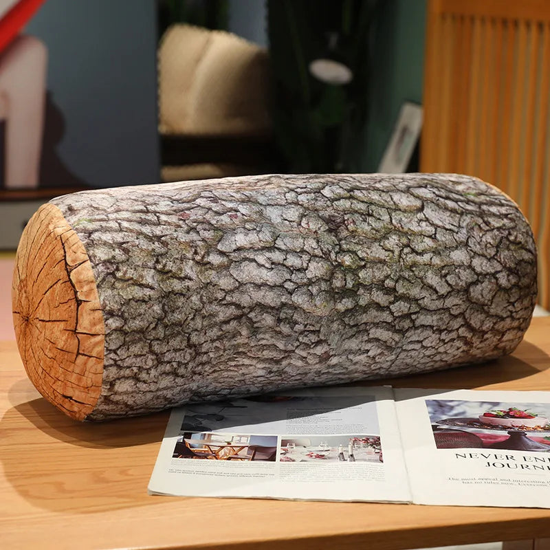 White Pine Tree Wooden Log Plush