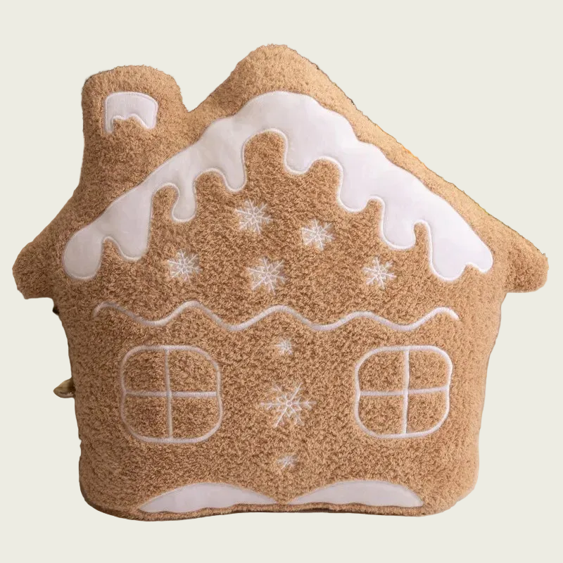 Gingerbread House Chestnut Brown Plush