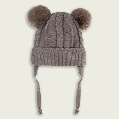 Pompom Ears Plush Winter Hat