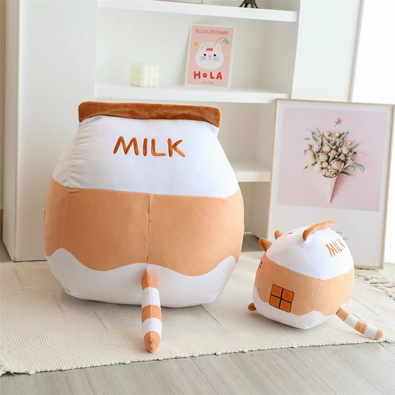 Milk Bottle Cat Plush