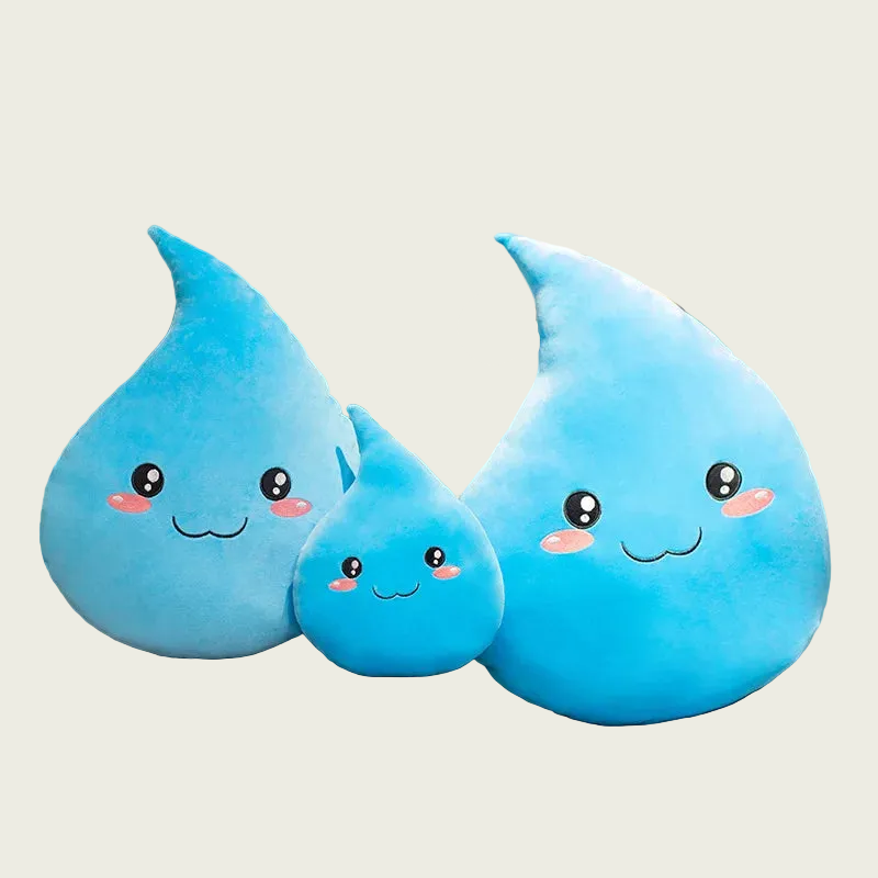 Smiling Water Drop Plushie
