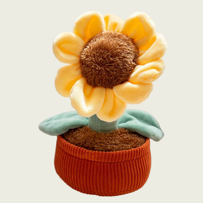 Mini Sunflower Plant Plush with Velcro
