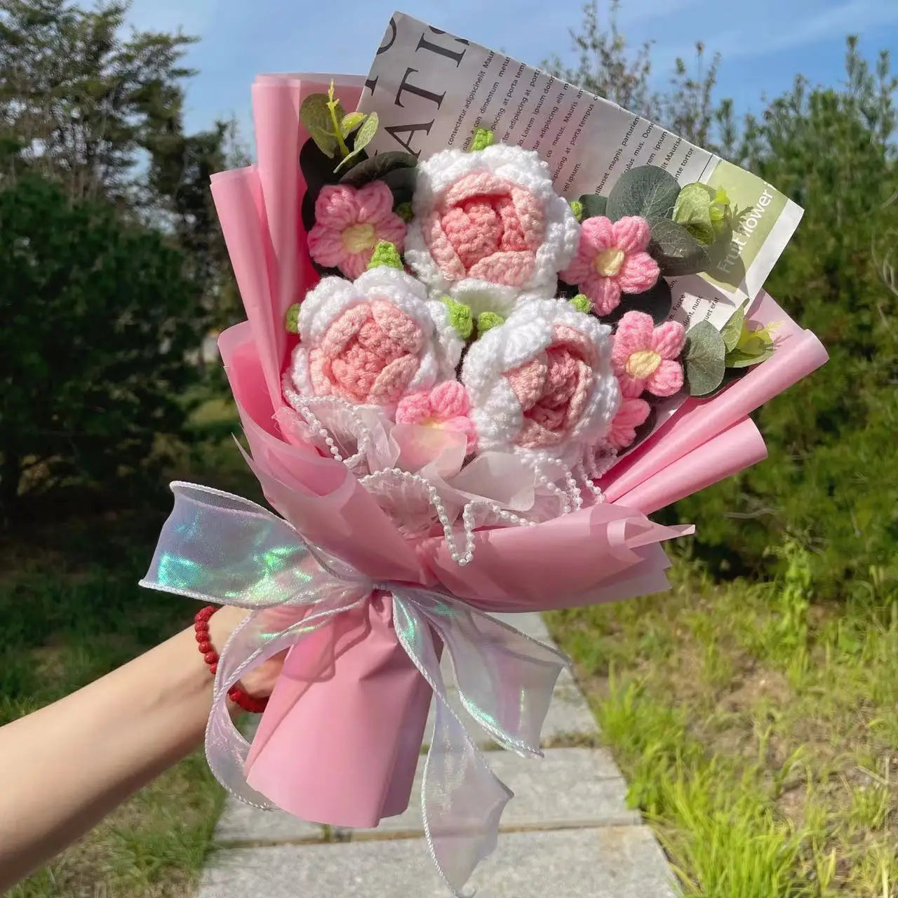 Pink Roses Plush Florist
