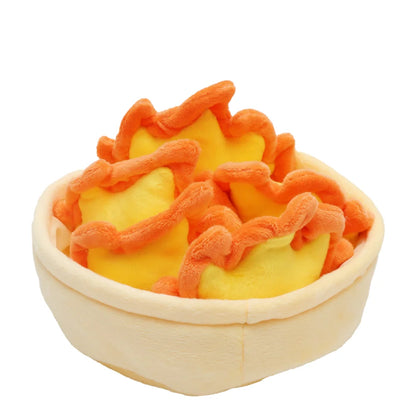 Basket of Flame Emoji Plushies