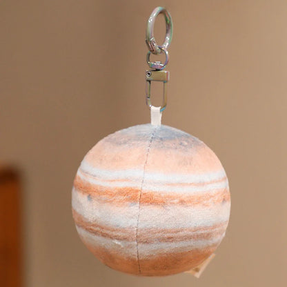 Micro Jupiter Planet Plush Keychain