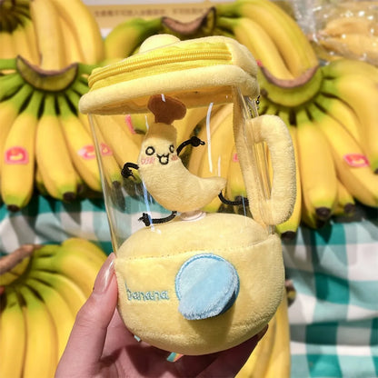 Banana Plush Smoothie Blender with Drawstring Cord